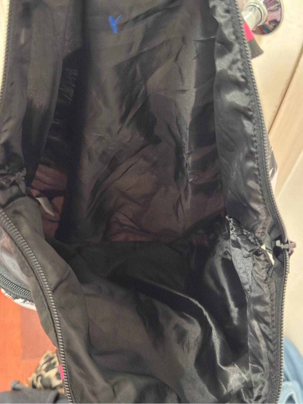 Victoria's Secret Backpack Packable Book Bag Travel Zip Closure Adjustable Strap - Picture 8 of 12